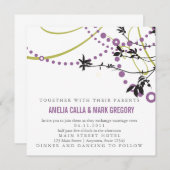 Rustikale Garten-Hochzeits-Einladung im Frühjahr Einladung (Vorne/Hinten)