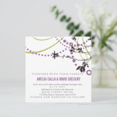 Rustikale Garten-Hochzeits-Einladung im Frühjahr Einladung (Stehend Vorderseite)