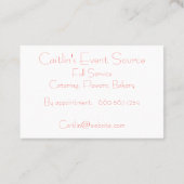 Rustikale Gartengrenze für Foliage Visitenkarte (Rückseite)