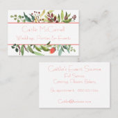 Rustikale Gartengrenze für Foliage Visitenkarte (Vorne/Hinten)