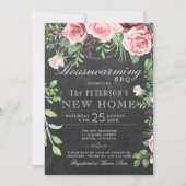 Rustikale Gartensommerkabine Grillen Einladung (Vorderseite)