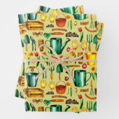 Rustikale Gartenwerkzeuge Blume Geschenkpapier Set (Beispiel)