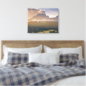 Rustikale Gästebuchalternative Leinwanddruck (Insitu (Schlafzimmer))