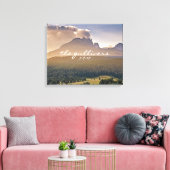 Rustikale Gästebuchalternative Leinwanddruck (Insitu (Wohnzimmer))