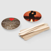 Rustikale Gastfreundschaft Wedding Fan | Fächer (Non-assembled)