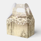 Rustikale Gastgeschenk-Boxen aus Vintagem Holz Geschenkschachtel (Rückseite)