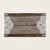 Rustikale Gastgeschenk Hochzeit (Vorderseite)