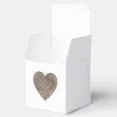 Rustikale Gastgeschenk Hochzeit aus Holz Geschenkschachtel (Geöffnet)