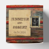 Rustikale Gastgeschenk Hochzeit aus Stallholz Geschenkschachtel (Oben)