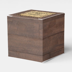 Rustikale Gastgeschenk Hochzeit für Stallholz Geschenkschachtel