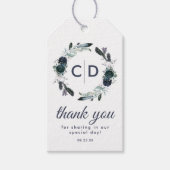 Rustikale Gastgeschenk Hochzeit Geschenkanhänger (Vorderseite)