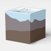 Rustikale Gastgeschenk Hochzeit Geschenkschachtel (Vorderseite)