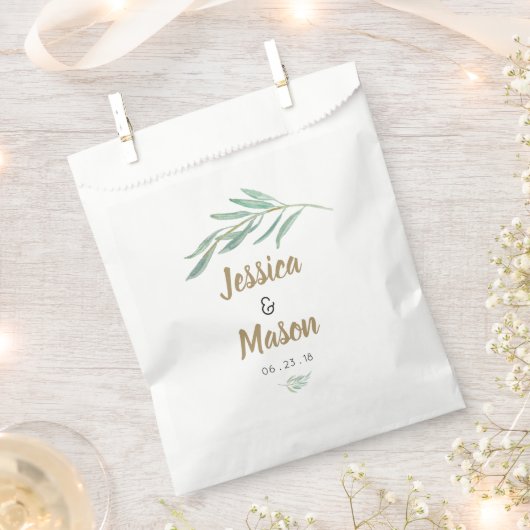 Rustikale Gastgeschenk Hochzeit Geschenktütchen (Ausgeschnitten)