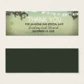 Rustikale Gastgeschenk Hochzeit mit String Lights (Vorne & Hinten)