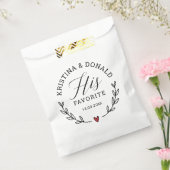 Rustikale Gastgeschenk Hochzeit Seine Lieblings-Li Geschenktütchen (Versiegelt)