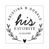 Rustikale Gastgeschenk Hochzeit Seine liebste, sel Gummistempel (Prägung)