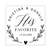 Rustikale Gastgeschenk Hochzeit Seine liebste, sel Gummistempel (Prägung)