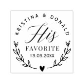 Rustikale Gastgeschenk Hochzeit Seine liebste, sel Permastempel (Design)