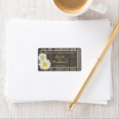 Rustikale Gastgeschenk Hochzeiten aus Stallholz Adressaufkleber (Insitu)