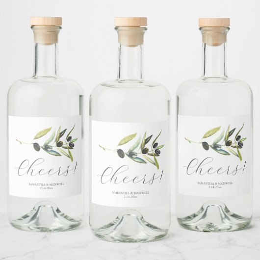 Rustikale Gastgeschenke Hochzeiten, Dekoration aus Alkoholflaschenetikett (Flaschen)