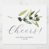 Rustikale Gastgeschenke Hochzeiten, Dekoration aus Alkoholflaschenetikett (Einzelnes Label)