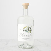 Rustikale Gastgeschenke Hochzeiten, Dekoration aus Alkoholflaschenetikett (Vorderseite)