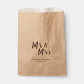 Rustikale Gastgeschenke Hochzeiten Geschenktütchen (Vorderseite)