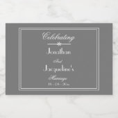 Rustikale Gastgeschenke Hochzeiten nennen Modern C Alkoholflaschenetikett (Einzelnes Label)