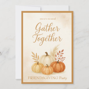 rustikale Gather Together Freundschaft Pumpkins