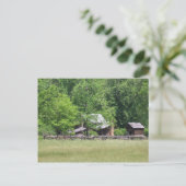 Rustikale Gebäude Postkarte (Stehend Vorderseite)