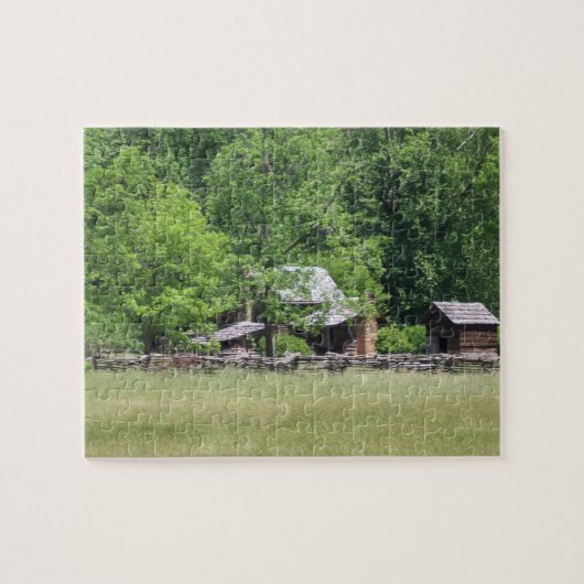Rustikale Gebäude Puzzle (Horizontal)