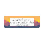 Rustikale Gebirge Geometrisch Minimalistisch (Vorne)