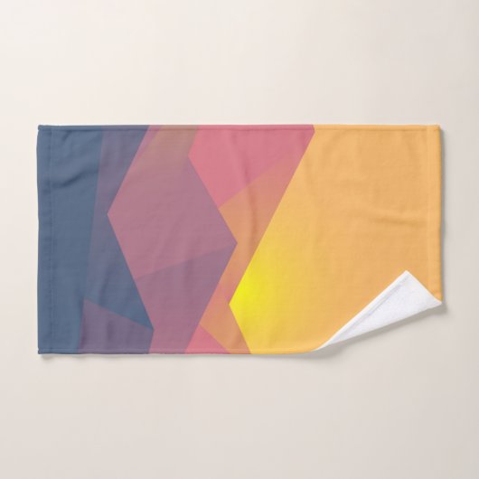 Rustikale Gebirge Geometrisch Minimalistisch Badhandtuch Set (Handtuch)