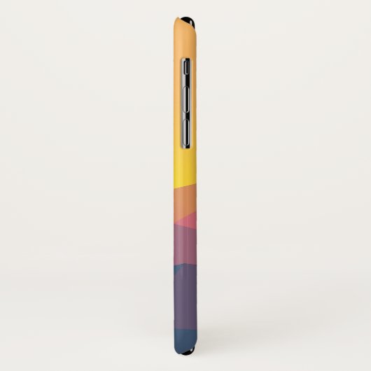 Rustikale Gebirge Geometrisch Minimalistisch Case-Mate iPhone Hülle (Hinten/Links)