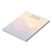 Rustikale Gebirge Geometrisch Minimalistisch Notizblock (Rotiert)