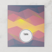 Rustikale Gebirge Geometrisch Minimalistisch Platzkarte (Außenseite Aufgefaltet)