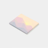 Rustikale Gebirge Geometrisch Minimalistisch Post-it Klebezettel (angewinkelt)