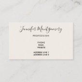 Rustikale Gebirge Geometrisch Minimalistisch Visitenkarte (Rückseite)