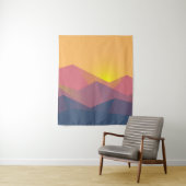 Rustikale Gebirge Geometrisch Minimalistisch Wandteppich (Beispiel)