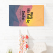 Rustikale Gebirge Geometrische Minimalistische Geb Banner (Insitu)