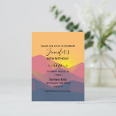 Rustikale Gebirge Geometrische Minimalistische Geb Einladungspostkarte (Stehend Vorderseite)