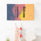 Rustikale Gebirge Geometrische Minimalistische Hoc Banner (Insitu)