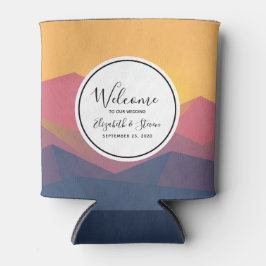 Rustikale Gebirge Geometrische Minimalistische Hoc Dosenkühler