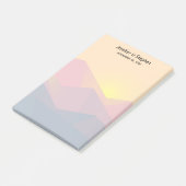 Rustikale Gebirge Geometrische Minimalistische Hoc Post-it Klebezettel (angewinkelt)