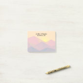 Rustikale Gebirge Geometrische Minimalistische Hoc Post-it Klebezettel (Auf Schreibtisch)