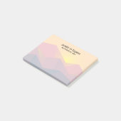 Rustikale Gebirge Geometrische Minimalistische Hoc Post-it Klebezettel (angewinkelt)