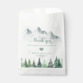 Rustikale Gebirge und Gastgeschenk Hochzeiten Geschenktütchen (Vorderseite)