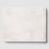 Rustikale Gebirge und Pinienbäume Hochzeitsszenari Gästebuch (Rückseite)