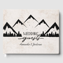 Rustikale Gebirge und Pinienbäume Hochzeitsszenari