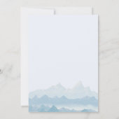 Rustikale Gebirgslandschaft Einladung (Rückseite)